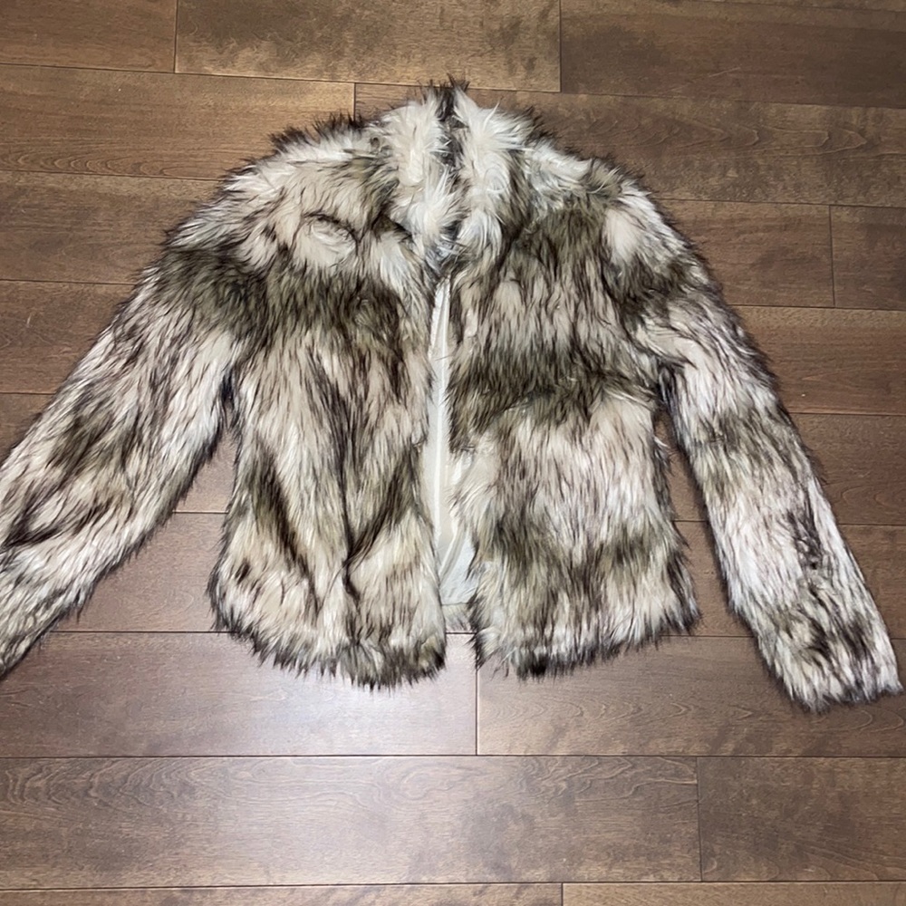 Faux fur coat